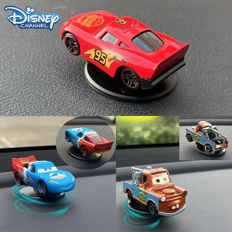 Disney Pixar Carros 3 Relâmpago McQueen Derrapagem Rotação Decoração Automotiva Painel Giratório Automotivo Console Central adereço gif