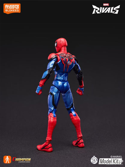Em estoque Blokees Marvel Rivals Homem-Aranha Venom Campeão Classe Anime Boneco de Ação Figura Colecionável Modelo Presente Colecionáveis
