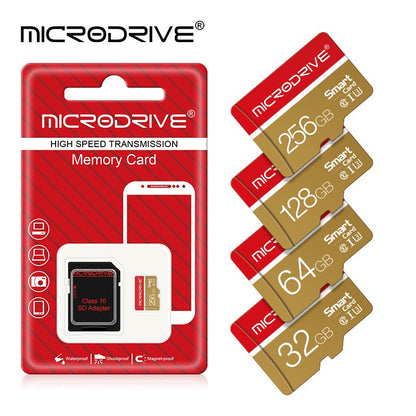 Cartão de Memória 16G 32GB 64GB 128GB 256GB U3 Mini Cartão SD Classe 10 Cartões Micro TF SD para Celular Fone de Ouvido Caixa de Som Câmera HD PSP