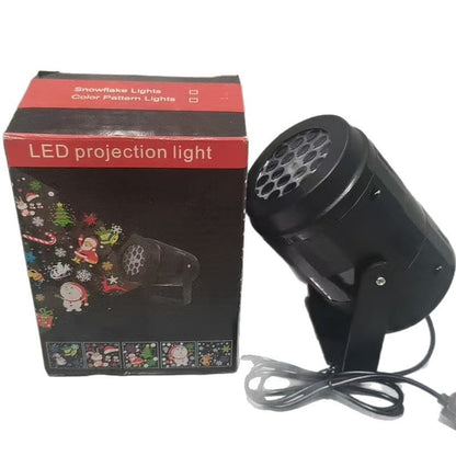 Pumpkin/Snowflake Projector Lights Outdoor/Indoor USB Rotating Pumpkin Ghost Ambient Light Halloween Christmas Festive Decor
