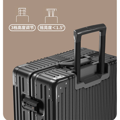 2025 New Suitcase ABS Durable Large Capacity Suitcase 20/22/24/26/28-inch Men's Carry-on Roller Suitcase Travel Check-in Case