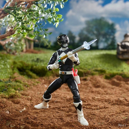 ?Promoções Quentes?Hasbro Original Power Rangers Lightning Collection Mighty Morphin Power Rangers Boneco Ranger Preto Figura de Anime Presente