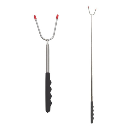 Telescopic BBQ Forks Marshmallows Roasting Sticks Stainless Steel Extendable Hot Dog Sausages Skewers Barbecue Tools