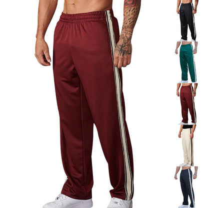 2024 Outono Europa E Estados Unidos Nova Moda Calça Reta Masculina Americana Solta Esporte Estampada Calça de Rua Combinando