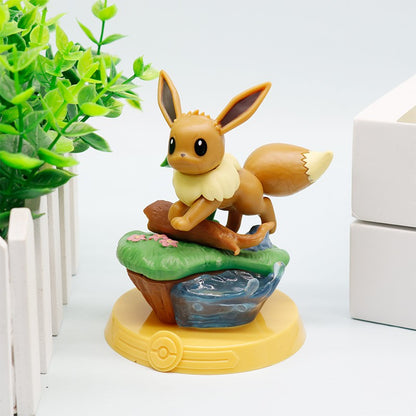 HOT 9 Estilos Pokémon Eeveelution Espeon Sylveon Glaceon Leafeon Vaporeon Umbreon Flareon Pokémon Modelo Figura de Anime Ornamentos Brinquedo