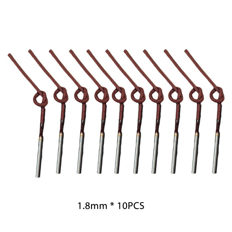 10 unidades/conjunto Ponteira de Vara de Pesca Rotativa Fio 0,8 mm-1,6 mm Ferramenta de Reparo DIY Acessórios para Vara de Pesca de Mosca