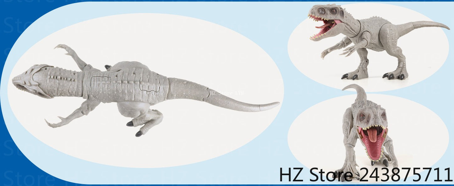 Jurassic-Park Indominus T Rex Bonecos de Ação Dinossauros para Crianças Brinquedos com Som e Movimento Dinossauro de Brinquedo para Presente de Aniversário Infantil