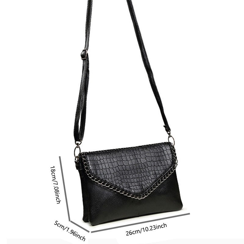 Niche Design Chain Solid-Color New Style Women's Crossbody & Shoulder Bag