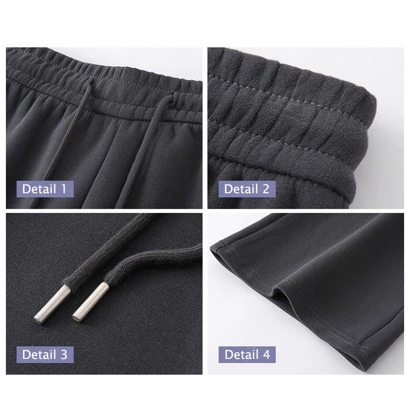 Winter Girls Fashion High Waist Thermal Fleece Pants Lady Snow Warm Straight Leg Plush Trousers Female Hot Sale Thin Pants