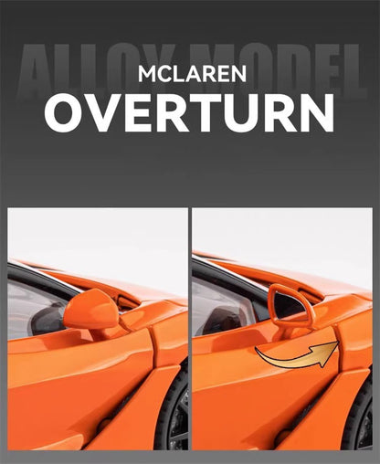Mclaren 720s 1:24 Super Carro Esportivo Som e Luz Miniaturas Liga Fundido Modelo de Carro Presentes Para Namorado Brinquedos Para Crianças Presente Metal