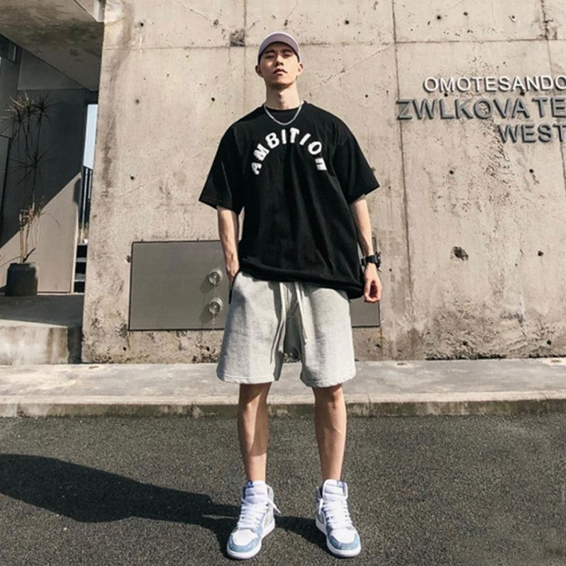 Men's Gym Training Basketball Shorts Loose Fit Mid Calf 3 4 Length Quick Dry Breathable Hiphop Streetwear Casual Workout Running