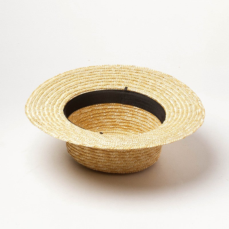 Chapéu de palha liso personalizado Chapéu boater de verão Fedora Chapéu de sol de praia Chapéu de palha base para fascinator artesanal