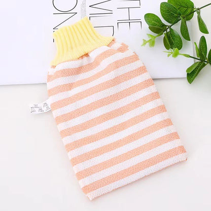 1pc Exfoliating Bath Gloves Body Scrubber Gloves SPA Shower Mitt Rub Body Wash Cleaning Tool Back Massager Towel Bath Supplies
