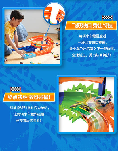 Em estoque Pista de corrida Hot Wheel Trick Loop Conjunto de pistas Brinquedo infantil Brinquedo para meninos Pista Htk17 Presentes de aniversário e feriado para crianças