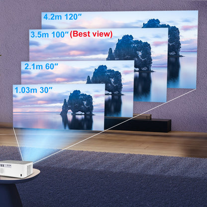 Projetor ThundeaL TD92 Pro Full HD Home Theater Portátil para Vídeo 2K 4K 1080P Android WIFI Telefone Projetor TD92Pro Cinema
