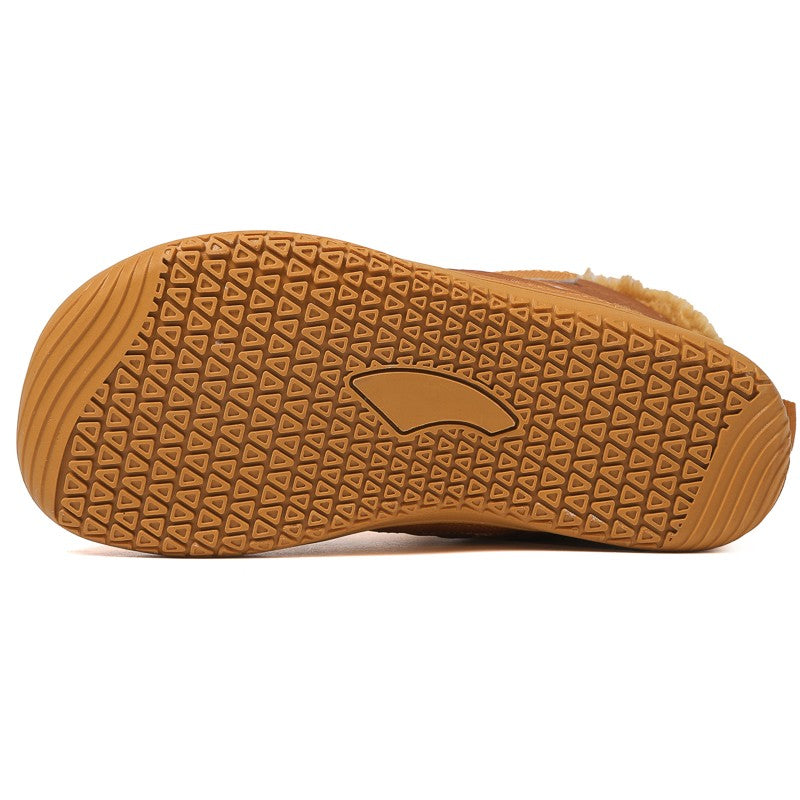 New Children's wide toe barefoot snow boots Little/Big/Kid Wide Toe Minimalist Sneakers Girls waterproof high-top cotton shoes