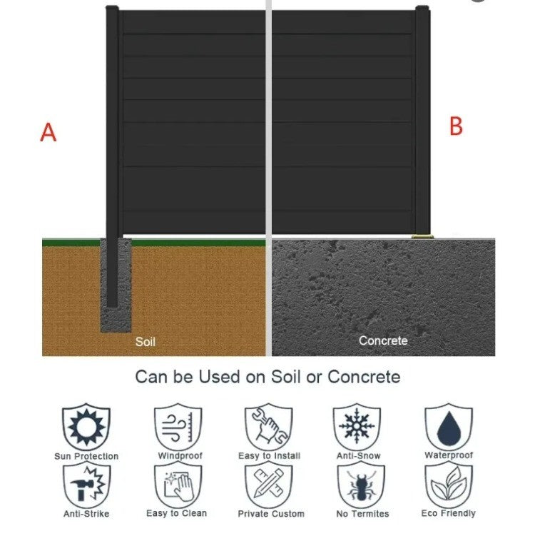 Painel de Cerca de Alumínio à Prova de Ferrugem - Barreira de Segurança para Jardim/Quintal com Pintura Eletrostática a Pó | Fácil Instalação