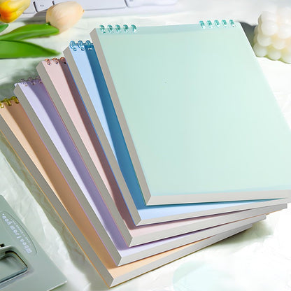 Top-Flip Loose-Leaf Notebook – Wooden, 360° Flipping, Double-Sided No Ink Leakage, Office Essential