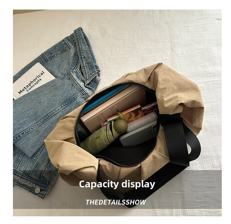 Large Capacity Simple Shoulder Bags Comfortable and Versatile Texture Crossbody Bags for Women Men Fashion Casual Storage Bags