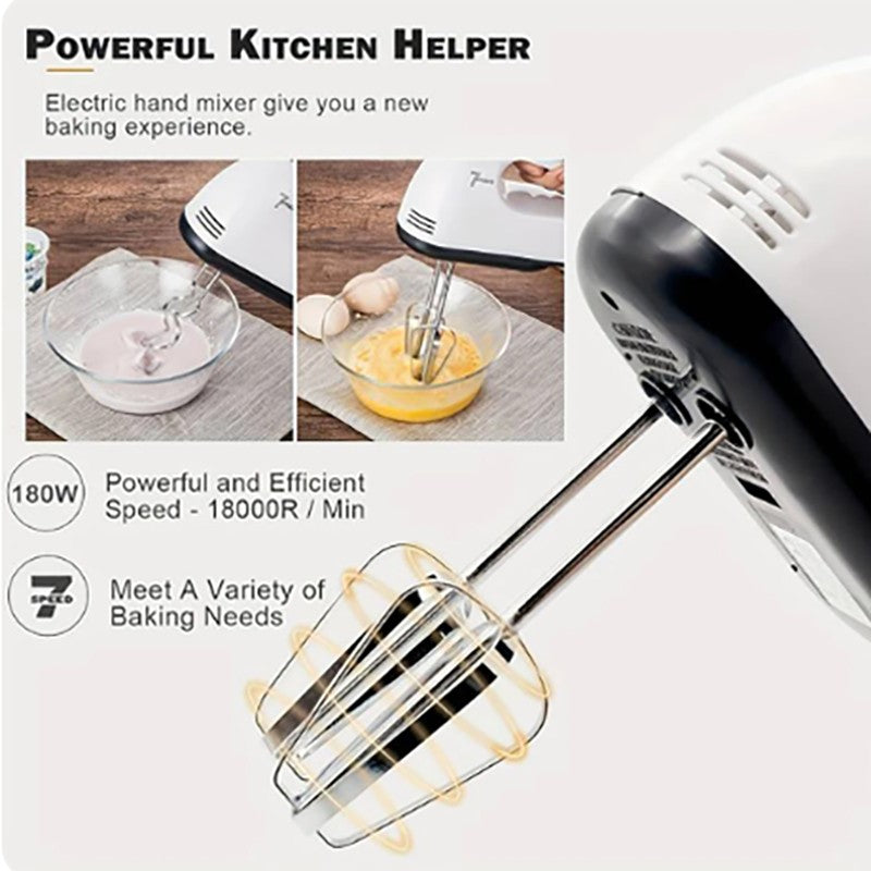 Espumadores de Leite 100W 7 Velocidades, Mini Misturador, Liquidificador de Alimentos, Processador de Alimentos Multifuncional, Batedor de Creme de Cozinha, Ferramentas Elétricas de Cozinha