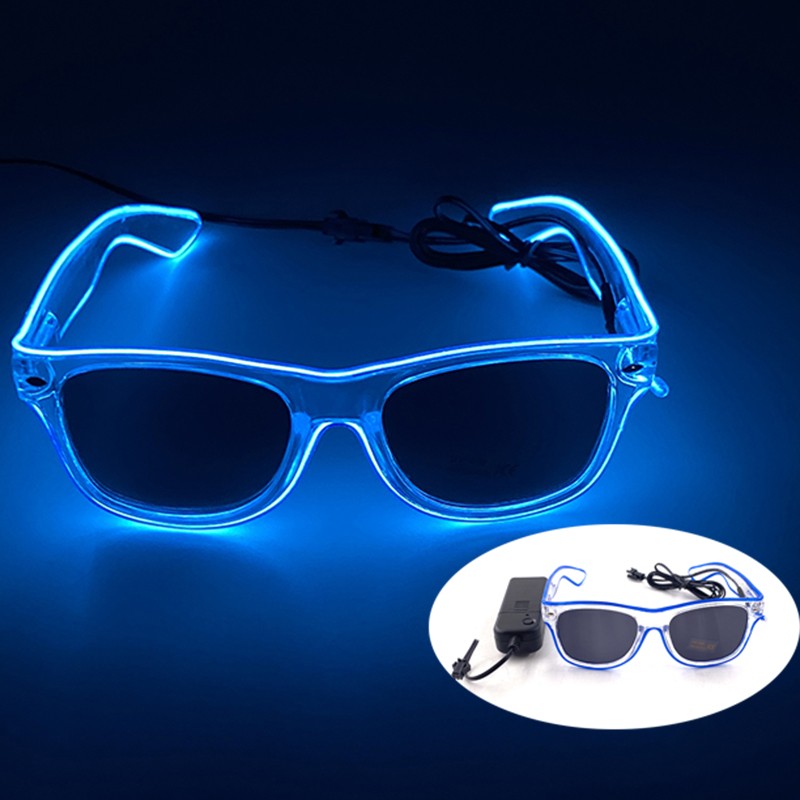 Halloween Funny Sunglasses Boys Girls Personalized Eyewear Alien Style Party Glasses Luminous Neon Light Flashing For Halloween