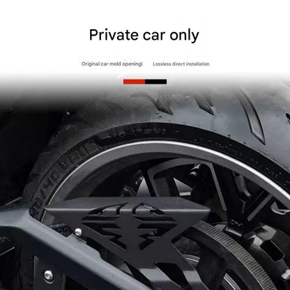 High-end retro chain guard for GAOKIN THOR1000 motorcycle, stainless steel chainring cover, metal decorative accessory.