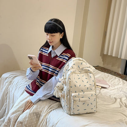 Mochila Bonitinha para Meninas Moda Bolsa Escolar Grande Capacidade Bolsa Escolar para Estudantes Bolsa de Armazenamento de Viagem Portátil para Crianças Bolsa de Praia