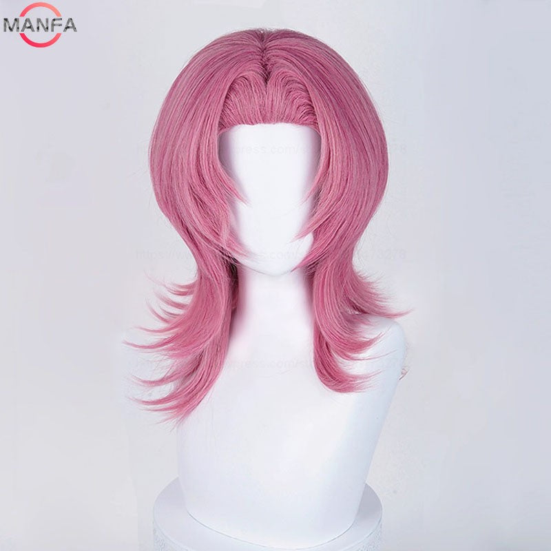 Current fashion trend music singer team role-playing wig Heat Resistant Synthetic Hair Anime Wigs +Wig Cap