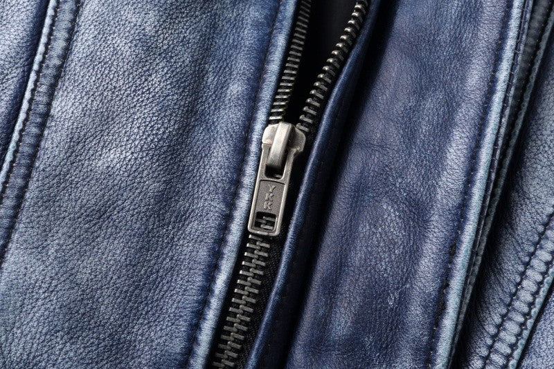 2025 New Luxury Unisex Cowhide Jacket - Short Cut Relaxed Fit Leather Biker Style Coat