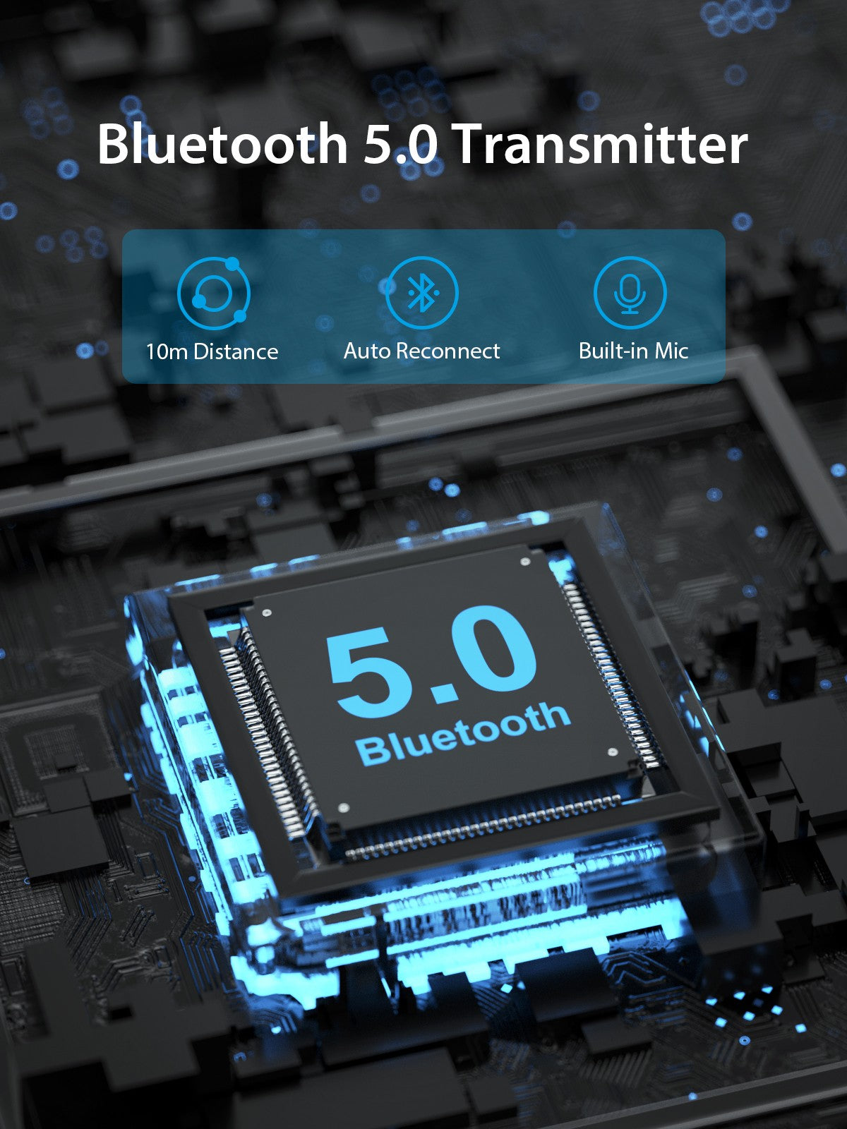 SOOMFON Bluetooth 5.0 Transmitter Wireless Audio Adapter for Nintendo Switch Lite 3.5mm Jack