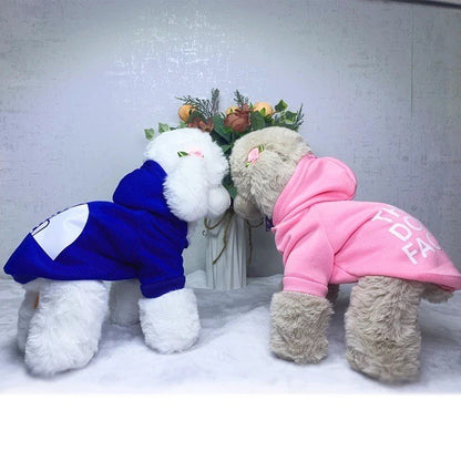 Casaco com Capuz para Animais de Estimação Moletom Macacão de Cachorro Roupa Outono Inverno Quente Cão Grande Pequeno Corgi Border Collie Fadou