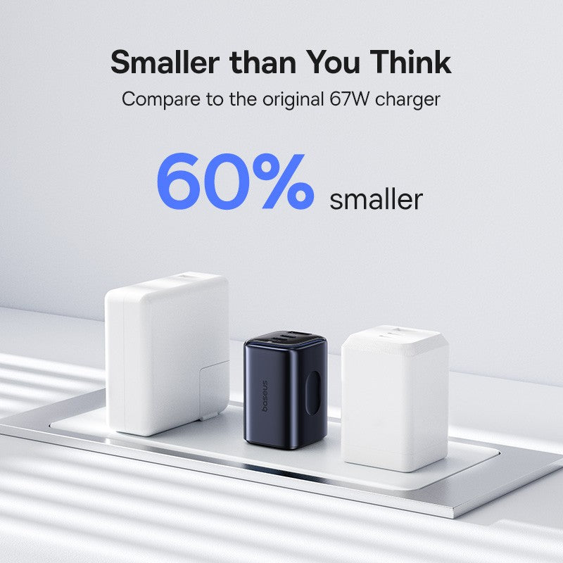Baseus Picogo 67W GaN Charger PD Charger Type C USB Charger Fast Charging Phone Charger For iPhone 17 16 Travel Charger Portable