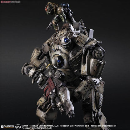 PLAY ARTS 27cm Titanfall Atlas Boneco de Ação Brinquedos Modelo
