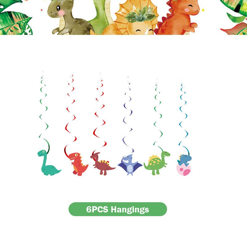 Happy Dinosaur Birthday Decoration Party Supplies Set Cup Plate Dinosaur Balloons Stickers Banner Gift Bags for Kids Boy Favors