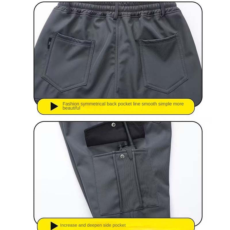 Conjunto de Pesca Masculino de Inverno 2025 Novo Impermeável e Quente Engrossado, Calça de Neve de Algodão, Conjunto Quente de Montanhismo à Prova de Vento