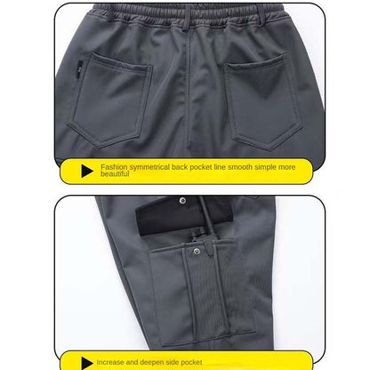 Conjunto de Pesca Masculino de Inverno 2025 Novo Impermeável e Quente Engrossado, Calça de Neve de Algodão, Conjunto Quente de Montanhismo à Prova de Vento