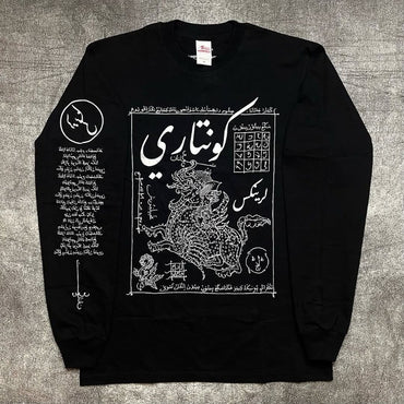 Y2K Harajuku Retro Personalized Pattern Design Casual Loose Cotton T-shirt Men Street Hip-hop Fashion Oversized Top Women