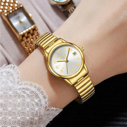 LIGE Sunkta Elegant Fashion Woman Watch Classic Luxury Auto Date Waterproof Simple Stainless Belt Watches for Women Montre Femme