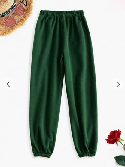 Comfortable High Waist Sweatpants for Women Stretchy and Soft Everyday Pants with Elastic Waistband