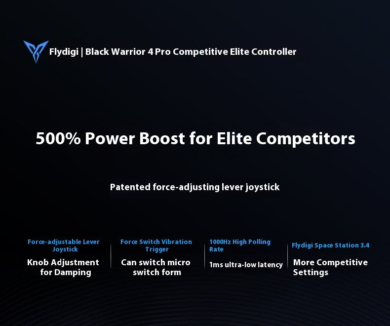 Flydigi Vader4 PRO Wireless Gaming Controller 1000Hz Force Switch Trigger RGB Real Vibration Elite APEX 4 Gamepad for PC Switch2