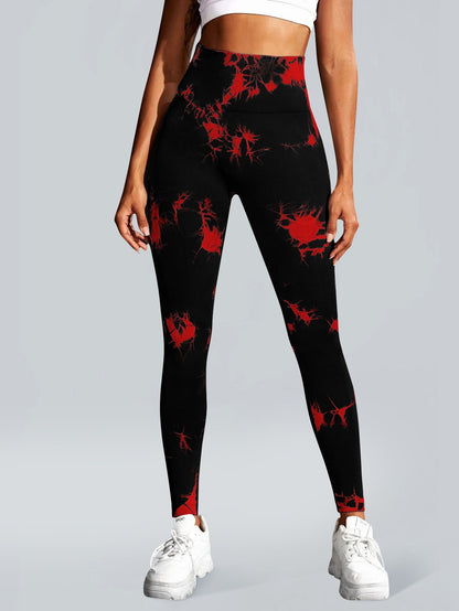 Women's Seamless Tie-dye Yoga Pants High Waist Soft Comfortable Gym Fitness Sportswear Workout Leggings Tights