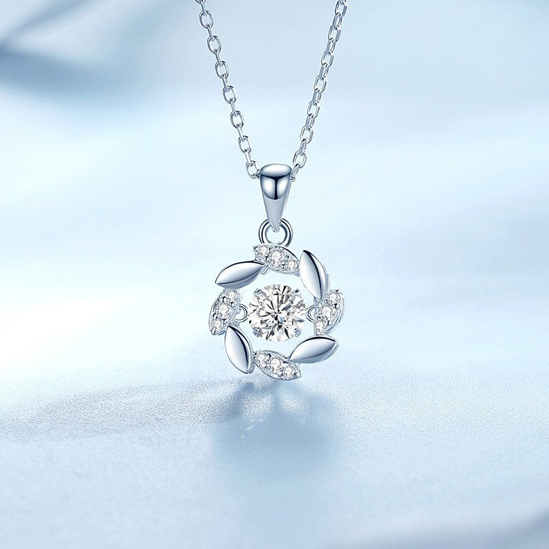 Colar Feminino de Moissanite Prata para Mulheres Correntes Festa Noiva Joia Fina Colar de Prata 925