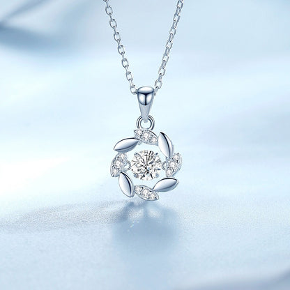 Colar Feminino de Moissanite Prata para Mulheres Correntes Festa Noiva Joia Fina Colar de Prata 925