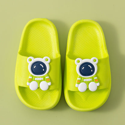 Children's Slippers for Summer Boys and Girls Indoor Bathroom Soft-Soled Thickened Anti-Slip Baby Slippers and Cool Sandals