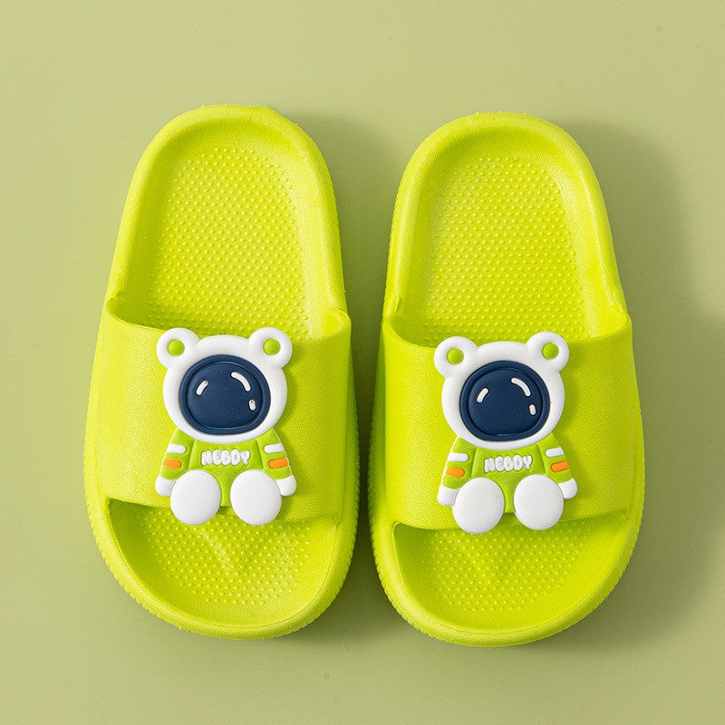 Children's Slippers for Summer Boys and Girls Indoor Bathroom Soft-Soled Thickened Anti-Slip Baby Slippers and Cool Sandals