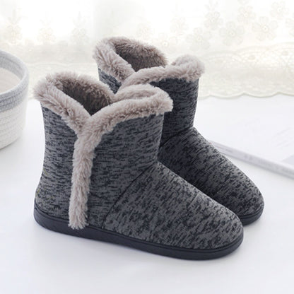 Insulated Hunting Boot Winter Men Models Soft Warm Home Boots Thick Fur Furry Men Short Plush Cotton Shoes Men Chukka Boots