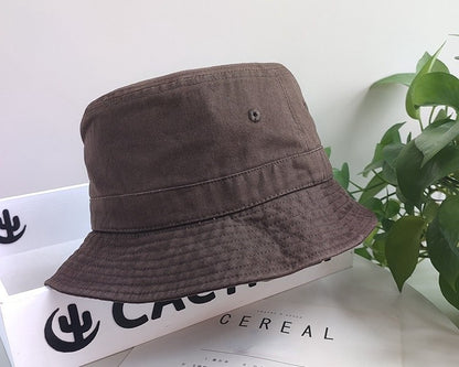 Korean Big Head Washed Denim Bucket Hats Men Cotton Sun Hat Plus Size 64cm Oversize Bob Panama Unisex Big Size Fisherman Cap