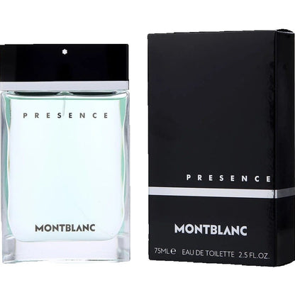 Mont Blanc Presence men Eau De Toilette Spray (New Packaging) 75ml Tester Covered or uncovered, random packaging is rudimentary