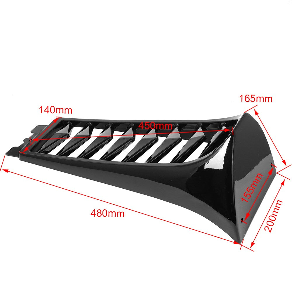 Tampa Frontal Inferior do Radiador ABS da Motocicleta Carenagem de Queixo Spoiler Cromado/Preto para Harley Softail Street Bob Breakout