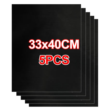 1-5pcs BBQ Grill Mat Non-stick Mat Heat Resistant Grill Mat Outdoor Baking Reusable Barbecue Party Mat 40x50cm Grill Accessories